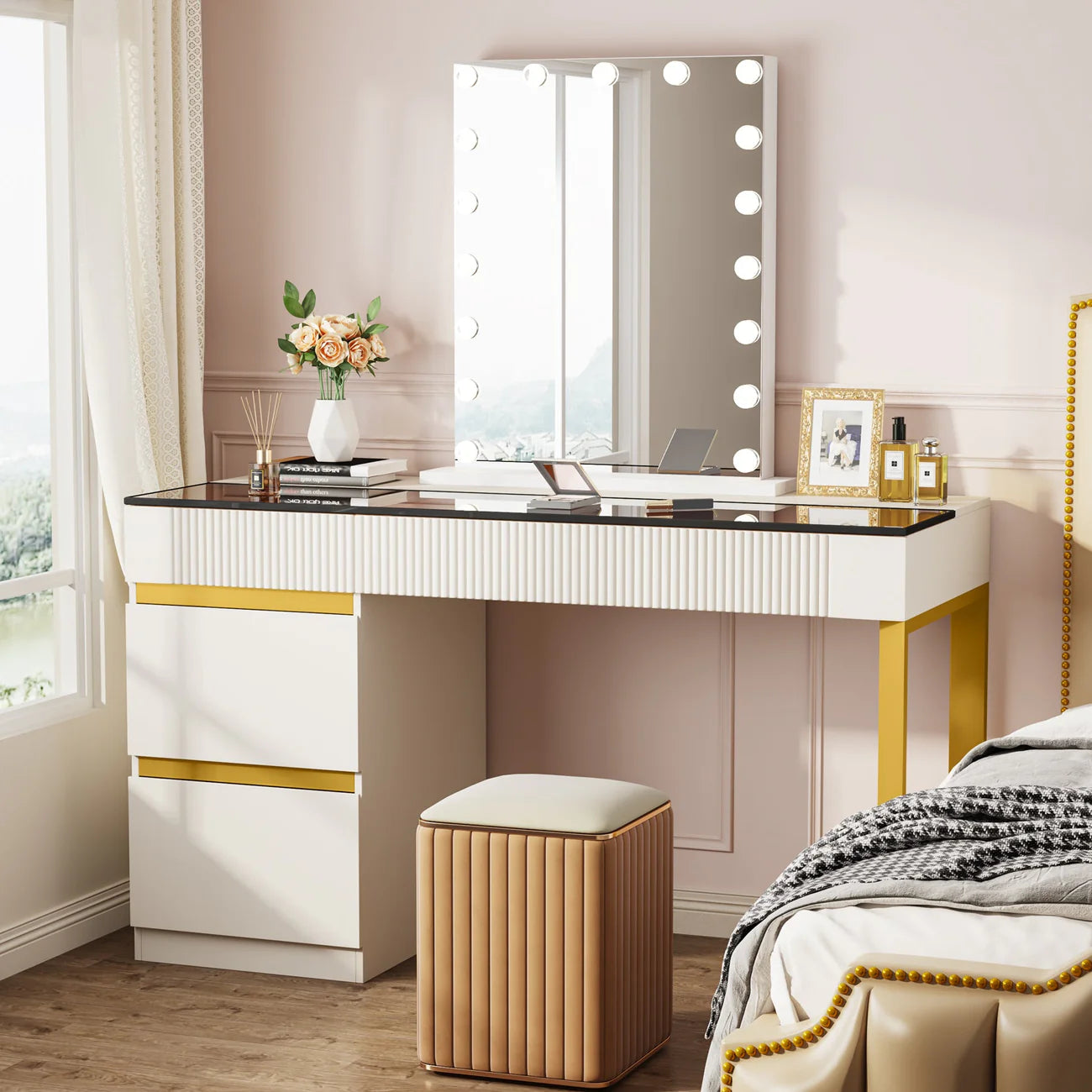 The Beaumont Makeup Vanity