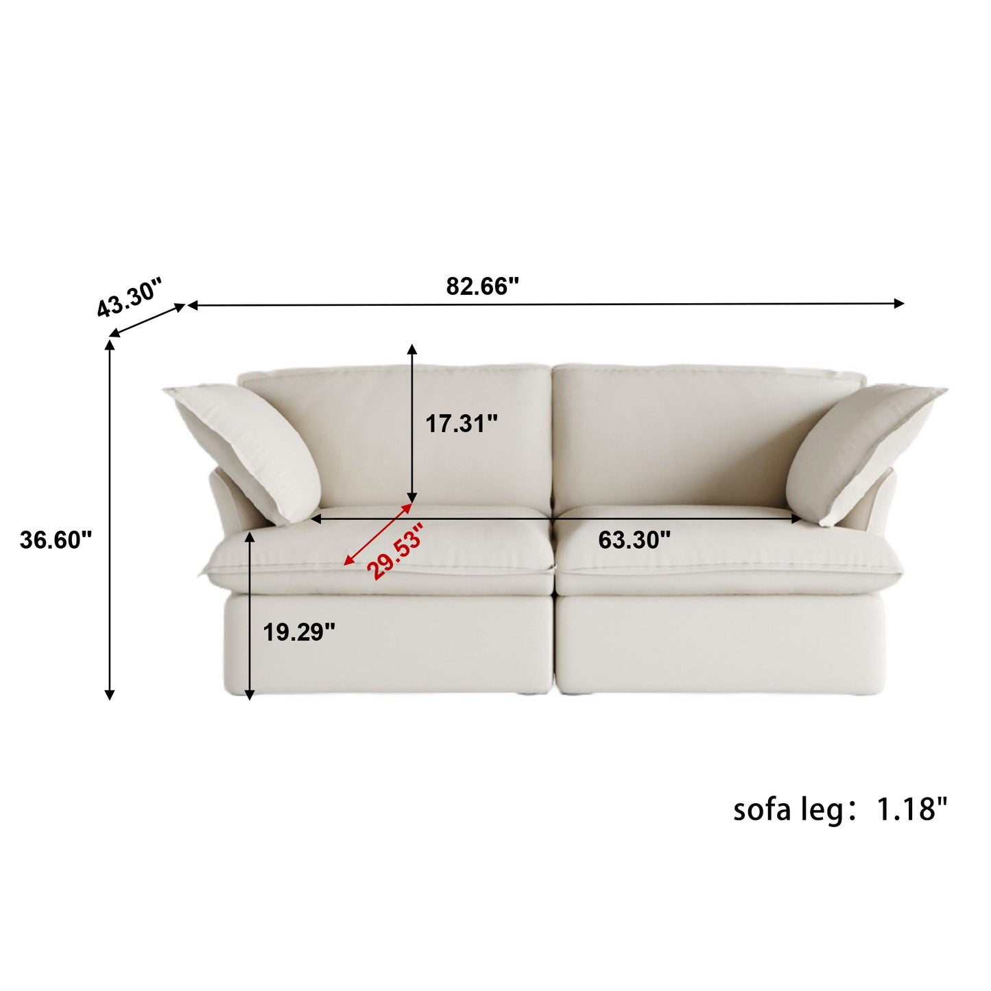 The Blake 2-Seater Sofa