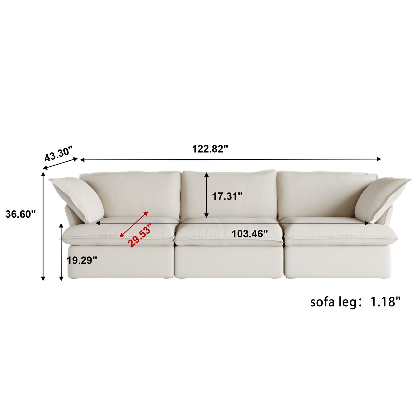 The Blake 3-Seater Sofa