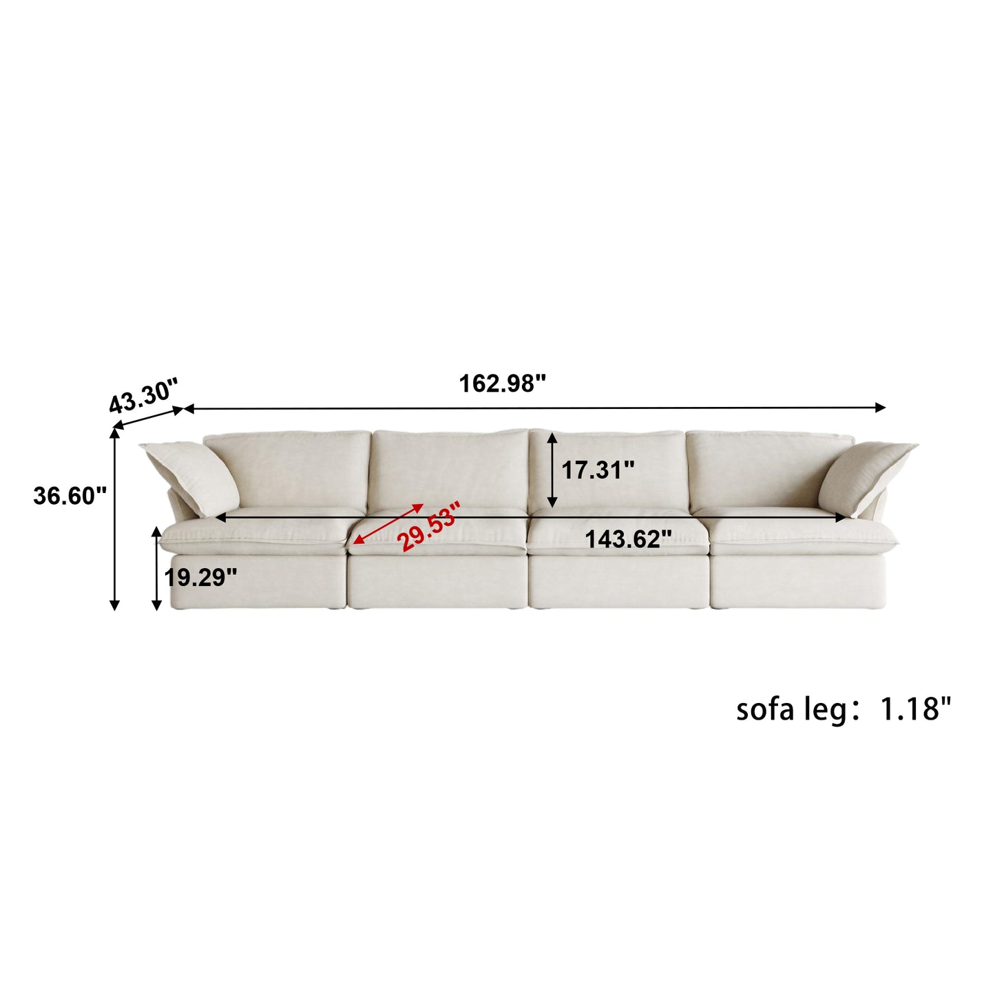 The Blake 4-5 Seater Sofa