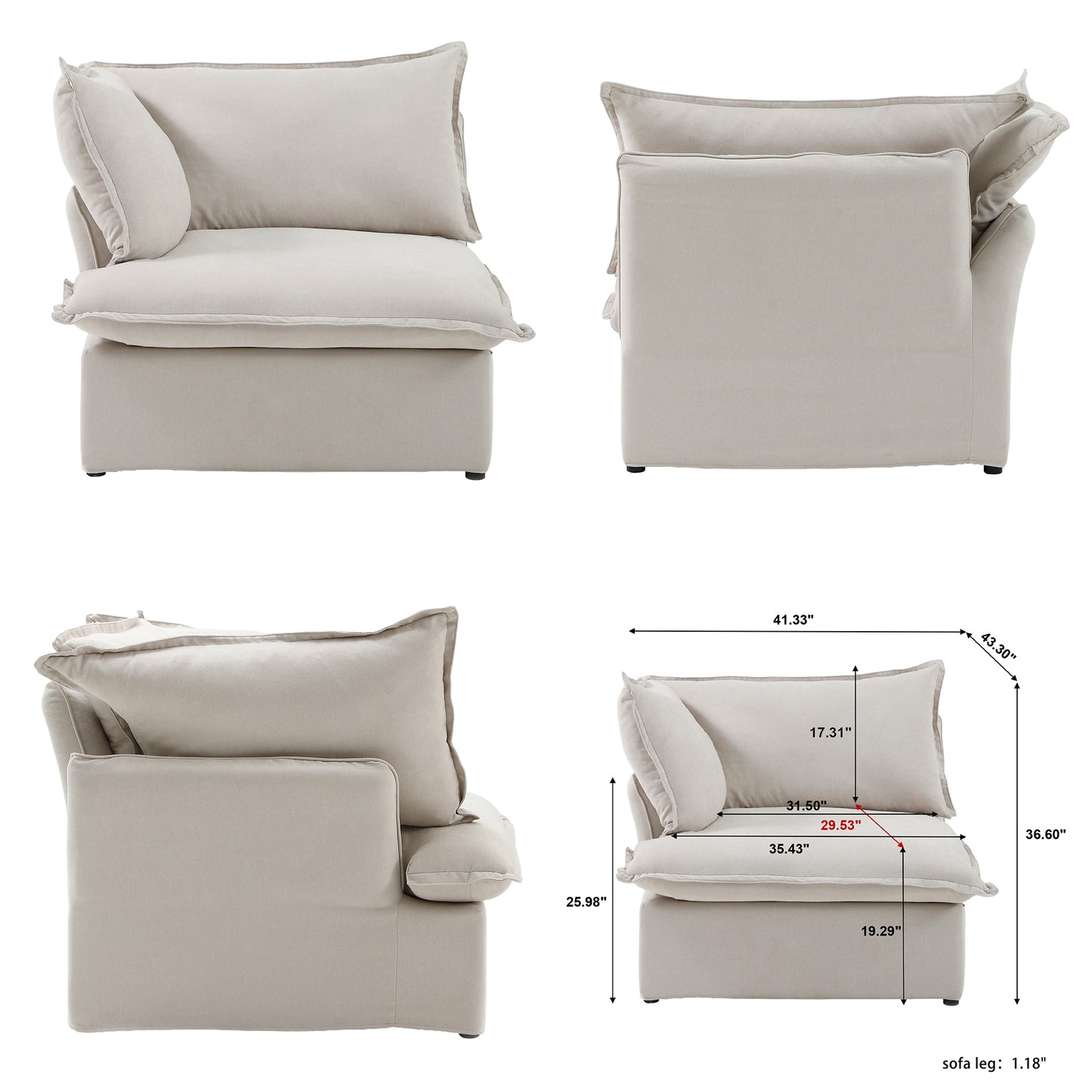 The Blake 4-5 Seater Sofa